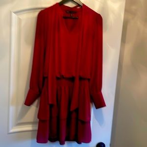 White House Black Market Cranberry Dress
